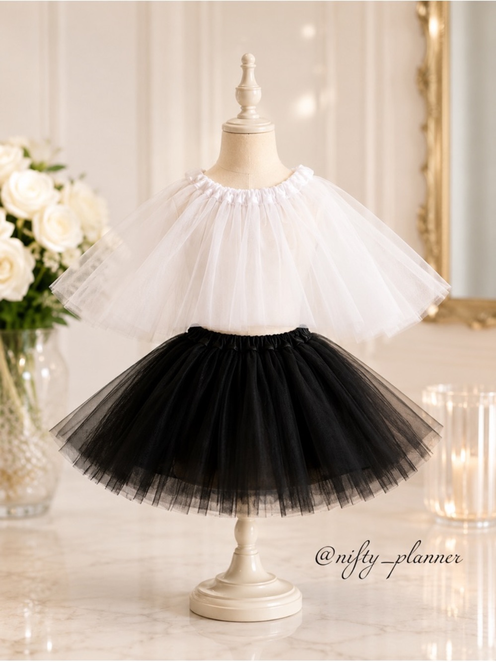 Black and White Tulle Tutus